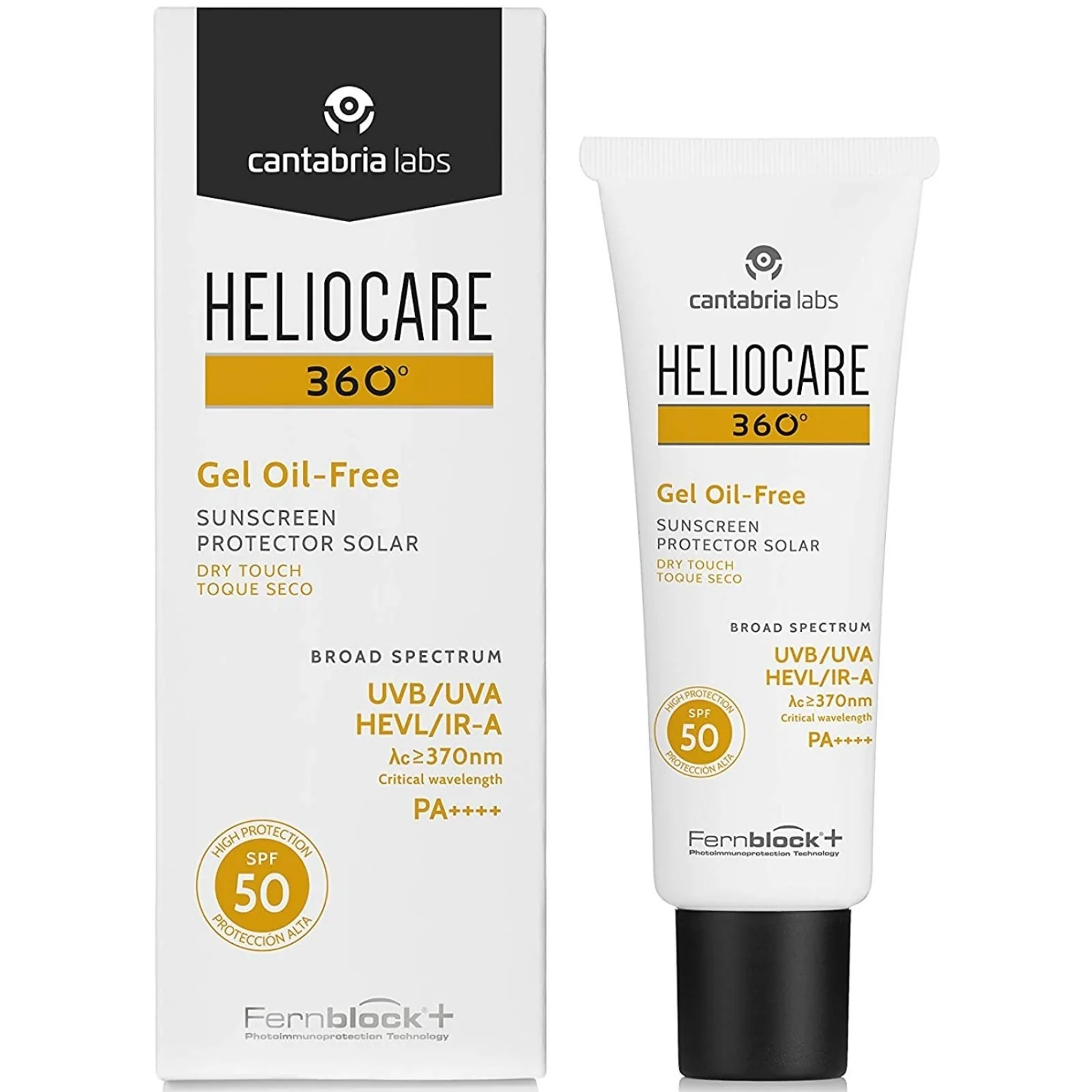 Heliocare360GelOilFreeGelSPF50Box2x1600-273197 Heliocare 360° Gel Oil-free SPF 50 50ml - Image 1