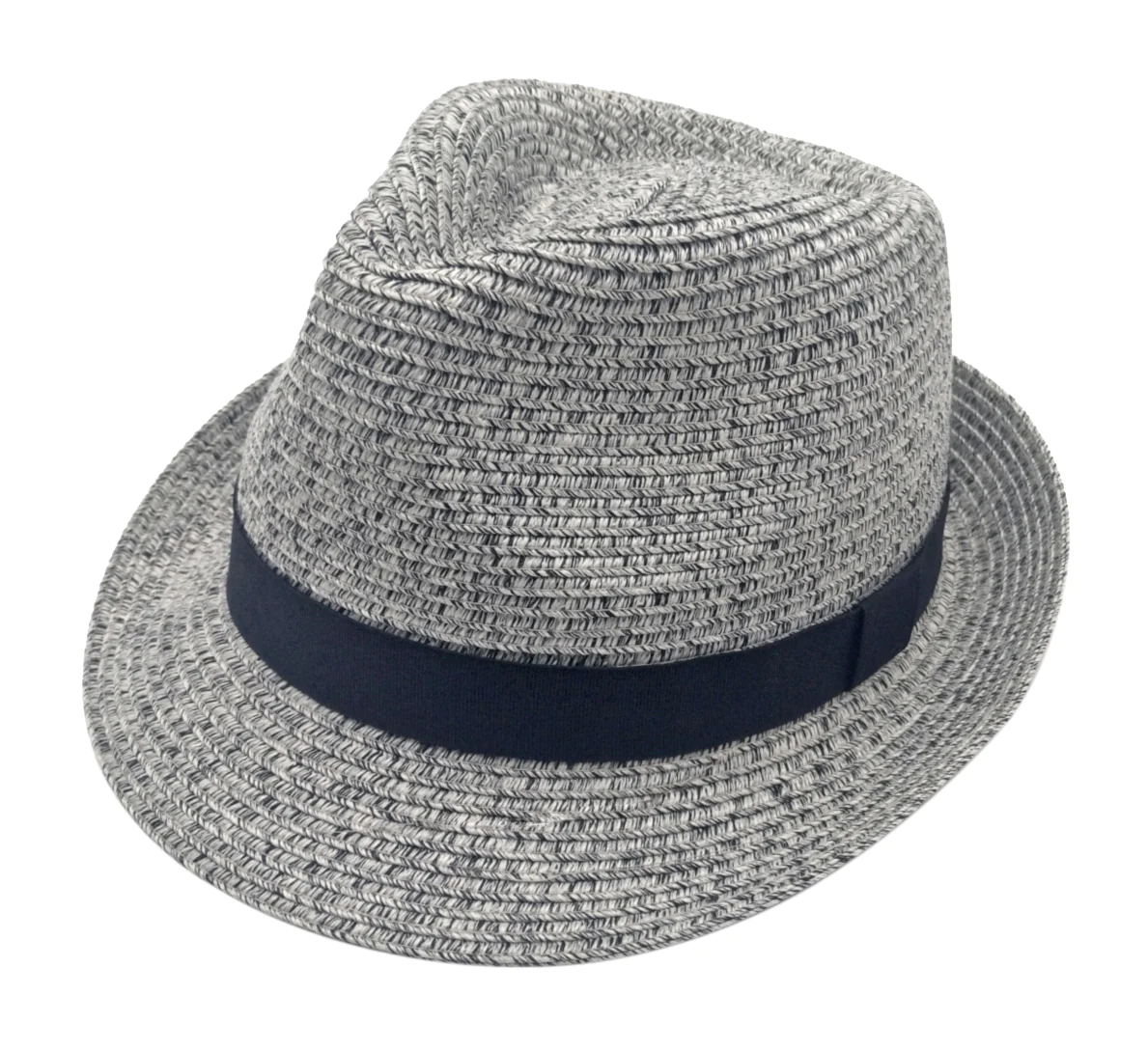 ReeseTrilbyLightGreyBlack R399 Reese Trilby Hat - Light Grey/Black - Image 1